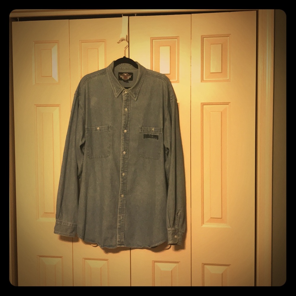 Harley Davison Denim Shirt